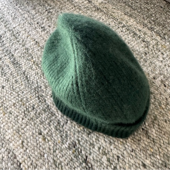 J Crew Cashmere Beanie - Green - Shallow Fit - Picture 4 of 5